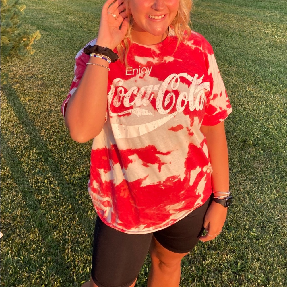 Coca-cola tie dye tshirt